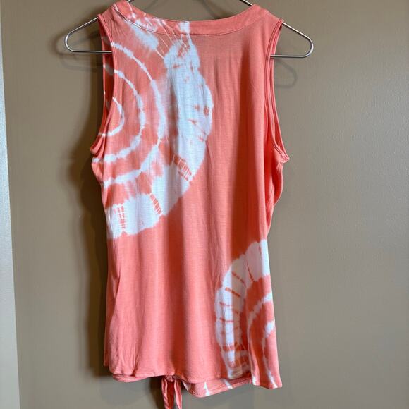 INC International Concepts Womens Orangepink Shirt Rayon Pullover T Shirt Size M - Picture 2 of 5